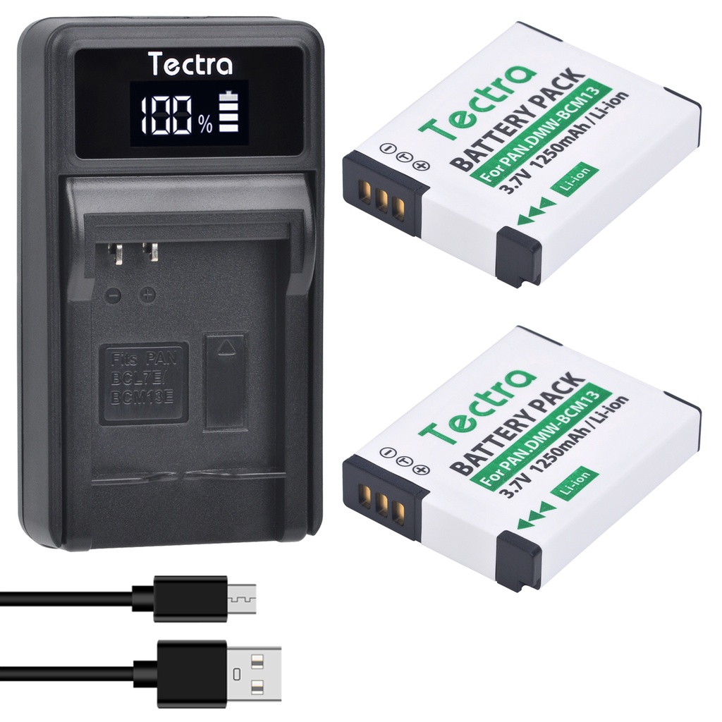 DMW-BCM13E DMW-BCM13 BCM13 Battery + LCD Charger for Panasonic Lumix ZS40 / TZ60,ZS45 / TZ57, ZS50 /