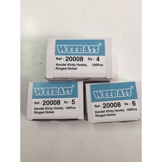 WEEBASS วีบาส ตาเบ็ด - รุ่น KENDAL KIRBY HOOK 20008 เบอร์ 4,5,6 ใช้ในการกระชาก เบ็ดปักทั่วไป