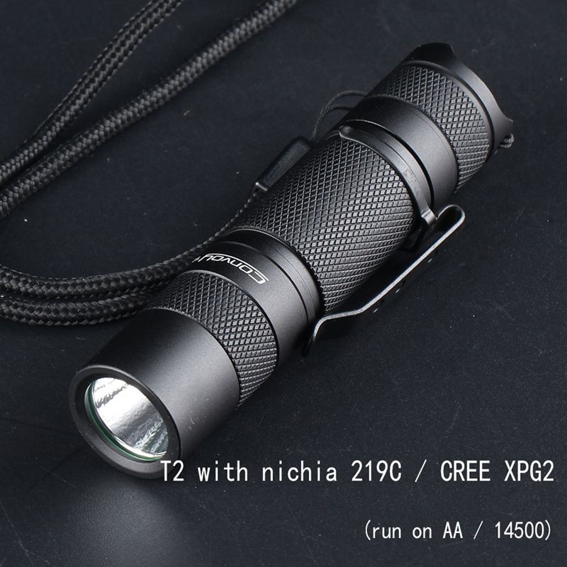 Convoy T2 ไฟฉาย 219c / xpg2 / LH351D, 519A, AA / 14500 led EDC ไฟฉาย Camping Hiking Light