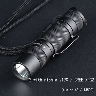 Convoy T2 ไฟฉาย led EDC 219c xpg2 LH351D 519A AA 14500 สําหรับตั้งแคมป์ เดินป่า