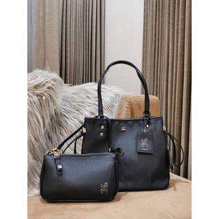 📮@1,420.-🔥🔥📍DISCOUNT 7 % +📍(ส่งฟรี EMS)🔥🔥💯NEW ARRIVAL! LYN SAFFIANO SHOPPER TOTE BAG WITH CLUTCH