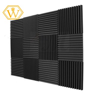 ☀Ready Stock☀12 Pack- sponge Wedges Soundproofing Panels 1inch x 12 inch x 12inch