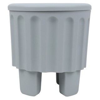 PLASTIC STOOL SPRING GRAY เก้าอี้พลาสติก  ROMAN STOOL สีเทา โต๊ะและเก้าอี้ เฟอร์นิเจอร์นอกบ้าน สวนและอุปกรณ์ตกแต่ง PLAST