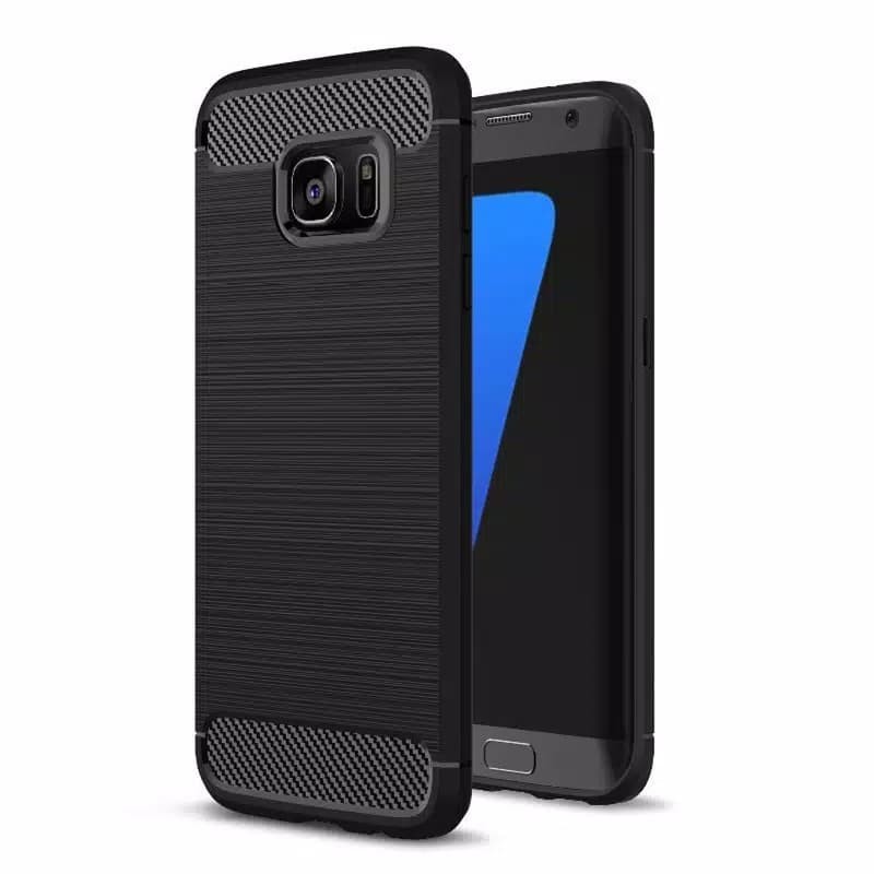 SAMSUNG S6 FLAT/S6 EDGE/S6 EDGE PLUS CASE SOFTCASE IPAKY CARBOK, CASE คาร์บอนสีดํา