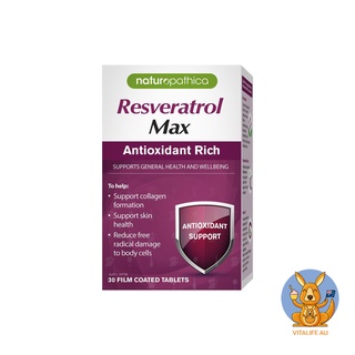 Resveratrol MAX 30 แคปซูล เข้มข้น EXP.03/25