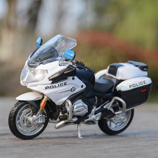 Maisto 1:18 BMW R 1200 RT Police รถหล่อแบบคงที่โมเดลรถจักรยานยนต์ของเล่นงานอดิเรกของสะสม