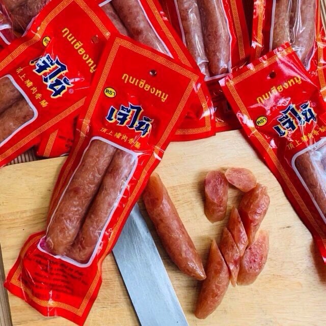 สินค้าใหม่ กุนเชียงหมูอย่างดี เนื้อเยอะ ไม่ใส่สี มี อย.