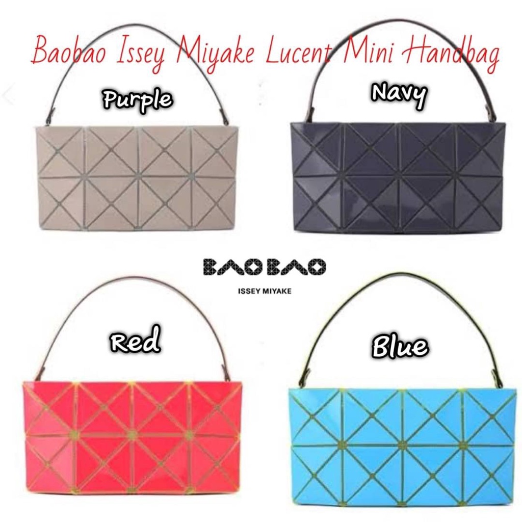 Bao/Bao Issey Miyake Lucent Mini Handbag Code:B11D021065 แบรนด์แท้ 100% งาน Outlet