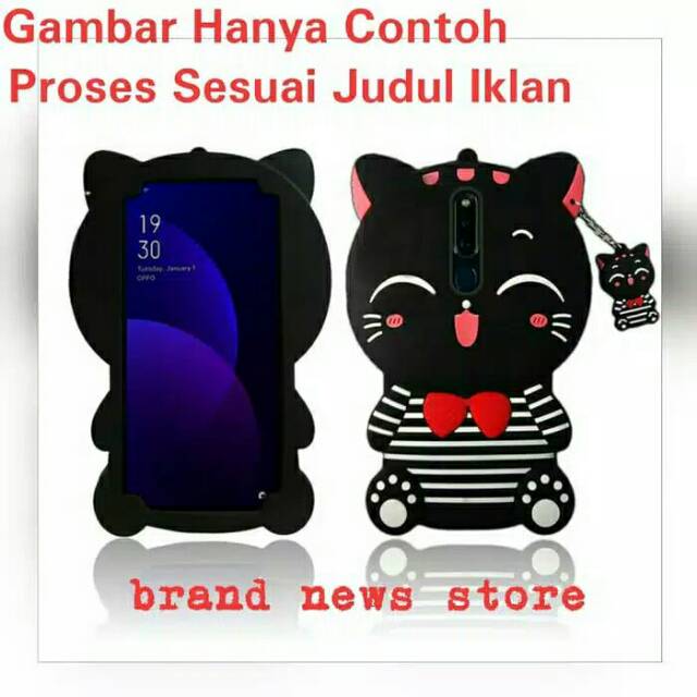 4D CAT SMILE DOLL CASE OPPO REALME 5I/REALME 6/REALME 6 PRO/REALME U1/C11/C12/C15