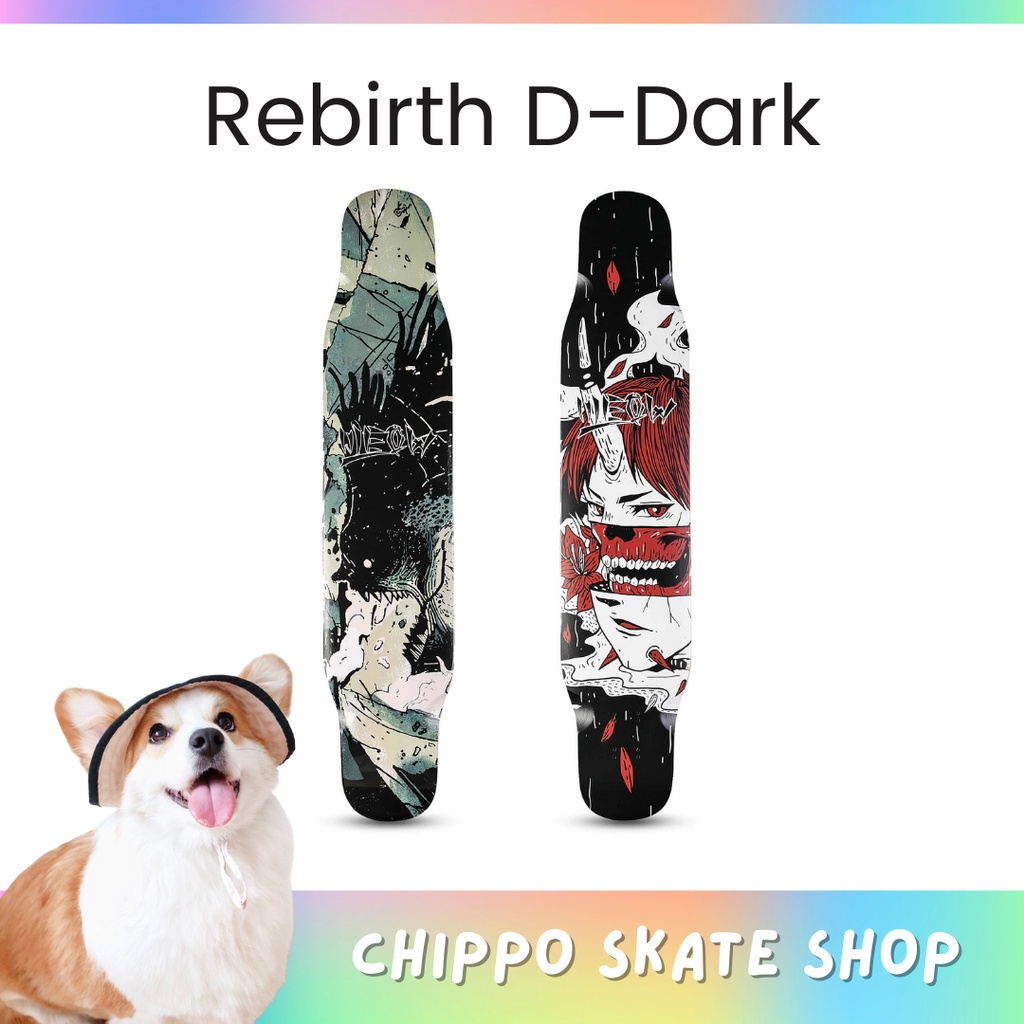 🔥ลองบอร์ด Rebirth D Dark พร้อมส่ง พร้อมเล่น ประกอบให้ฟรี Longboard Rebirth D Dark Dancing Freestyle 