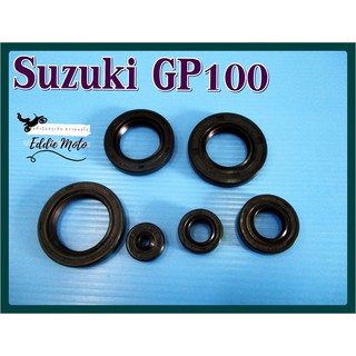 SUZUKI GP100 SEAL SET (6 PCS.)  // ชุดซีลผ่าเครื่อง ซีลเครื่องชุด