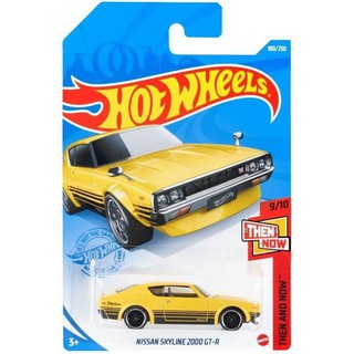 [พร้อมส่ง] รถเหล็ก HOTWHEELS ของแท้ Nissan Skyline 2000 GT-R (Yellow) HW2021_#180