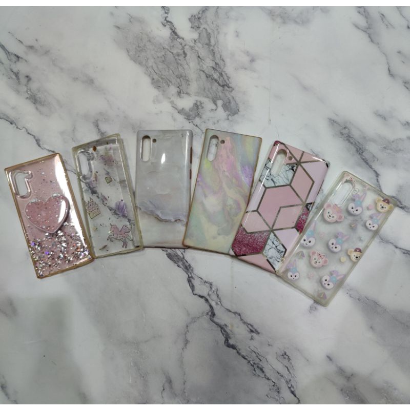 150บาทได้6ชิ้น!🥰เคสSamsung Note10 มือสอง สวยน่ารักทุกอันน