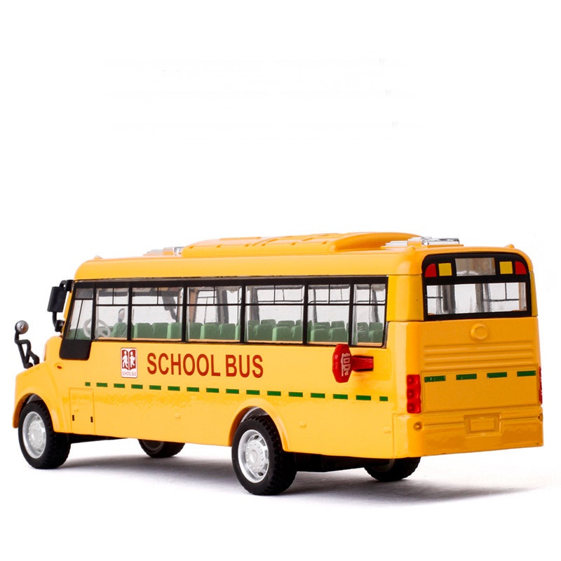 โมเดลรถเหล็ก โมเดลรถบัส รถโรงเรียน ล้อยาง ของเล่นของสะสม เปิด-ปิด ประตูได้ วิ่งได้ มีไฟมีเสียง รายละเอียดครบ 6819N # 112 - รูปที่ 6