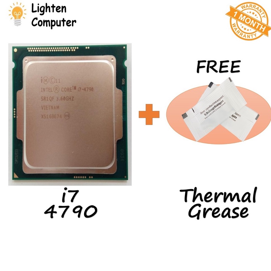 USED INTEL CORE i7 4790 / i7 4790K PROCESSOR 3.60GHZ / 4.00GHZ | 4 แกน 8 เกลียว | 84W / 88W | แอลจีเ