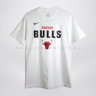 Nike เสื้อยืด พิมพ์ลายโลโก้ NBA Chicago Bulls Jordan 23