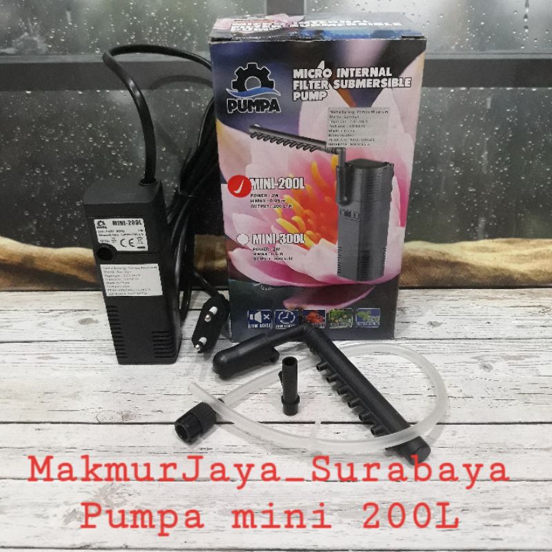 Pumpa Sunsun Internal Submersible Filter MINI 200L Aquarium Filter
