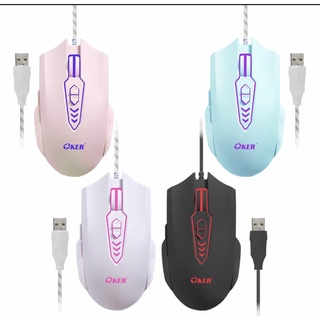 Oker Mouse  gaming แบบสาย  6400 DPi.รุ่น x28