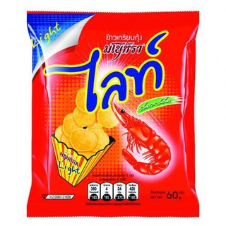 มโนราห์ ข้าวเกรียบกุ้ง รสคลาสสิค 60 กรัมขนมทานเล่น