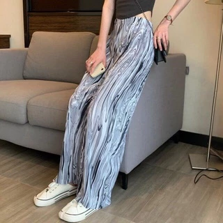 ** พร้อมส่ง ** กางเกงอัดพลีท กางเกงขายาว ขาปล่อย ขาจั๊ม กางเกงแฟชั่น ใส่สบาย