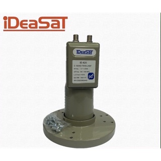 หัวรับสัญญาณดาวเทียมไอเดียแซท Ideasat รุ่น ID-820 ตัดสัญญาณ 5G (C-BAND 2 ขั้ว)