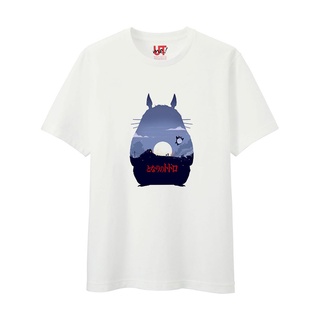 Uniqlo Ghibli Miyazaki Linkage UT เสื้อยืดแขนสั้น พิมพ์ลาย Qianhe Qianxun Totoro สําหรับผู้ชายและผู้หญิง