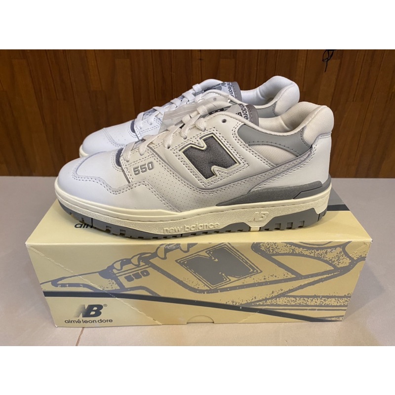 new balance 550 aime leon dore white grey