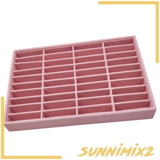 [Sunnimix2] กล่องใส่กําไลข้อมือ 40 ช่องสีเทาสําหรับผู้ชายและผู้หญิง