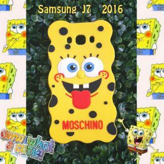 พร้อมส่ง เคสซิลิโคนSponge Bob สำหรับซัมซุงJ7 2016 ส่งฟรี