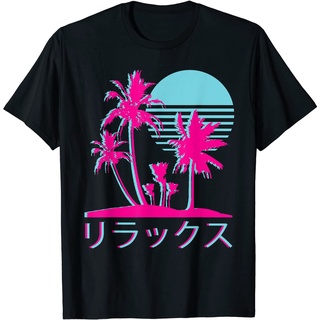 เสื้อยืด ลาย Aesthetic Vaporwave 1980s 1990s สไตล์เรโทร