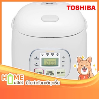 TOSHIBA หม้อหุงข้าวดิจิตอล 0.54 ลิตร สีขาว รุ่น RC-5MM(WT)A (7953)