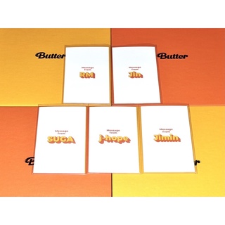 [BTS] BUTTER MESSAGE CARD ✅ของแท้💯พร้อมส่ง ⚠️อ่านรายละเอียดก่อนสั่งซื้อนะคะ