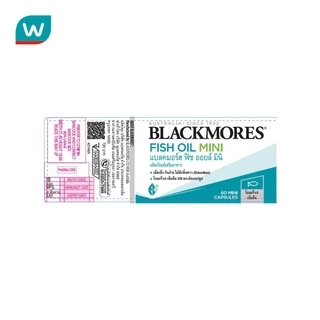 Blackmores แบลคมอร์ส โอเดอร์เลส ฟิช ออยล์ มินิแคป 60 แคปซูล