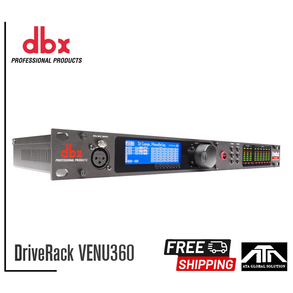 ไดร์แร็ค DriveRack VENU360 ไดร์เวอร์แร็ค ปรับแต่งเสียง ครอส อีคิว คอมเพรสเซอร์ เกท อินเตอร์เฟส สินค้าแท้ จาก มหาจักร