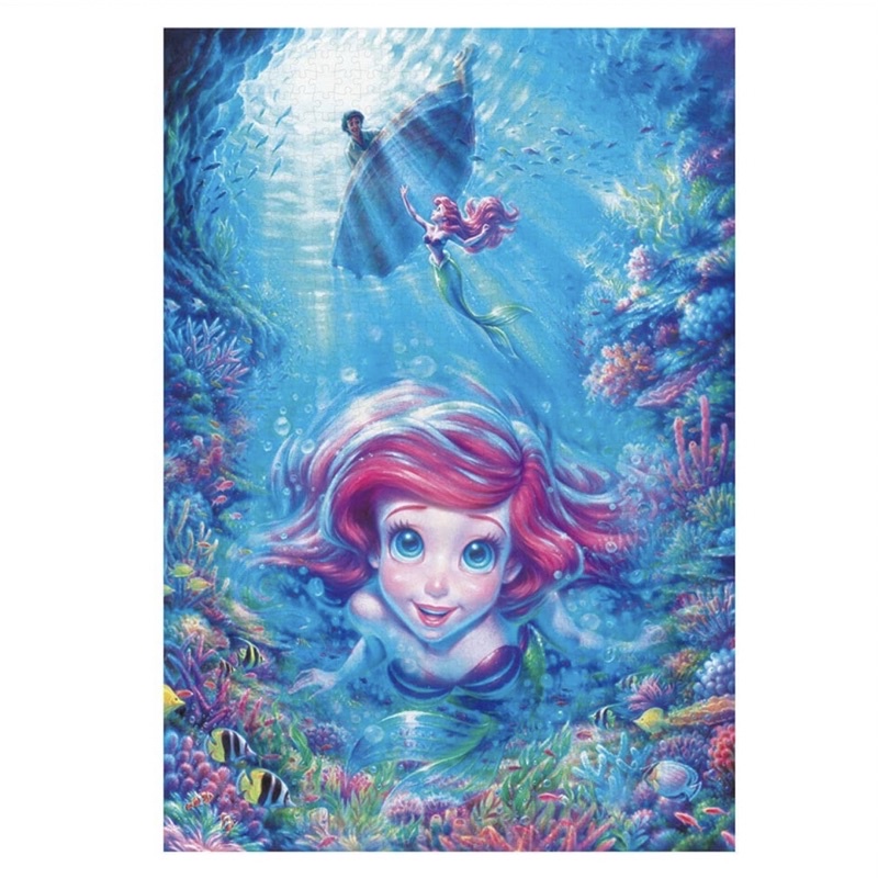 พรีออเดอร์ 7 วัน-จิ๊กซอว์Disney Ariel The little mermaid 🧜🏻‍♀️ แบรนด์Tenyo jigsaw puzzle 1000 ชิ้น