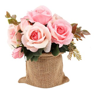 Artificial tree ARTIFICIAL ROSE IN SACK WACH 26 PINK Garden accessories Garden decoration accessories ต้นไม้ประดิษฐ์ แจก