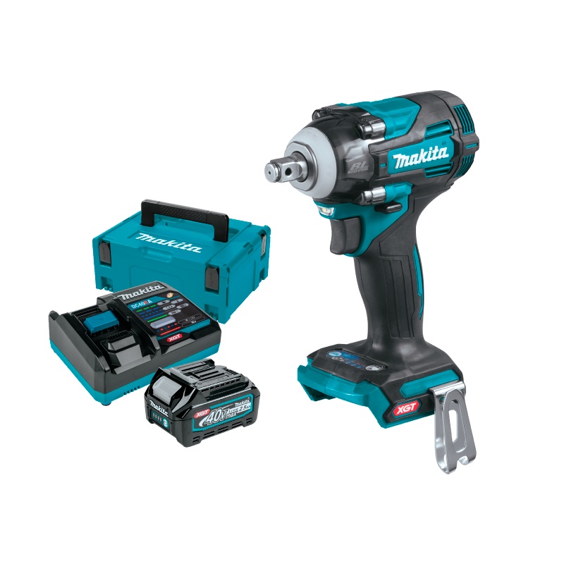 [คอมโบเซ็ต] MAKITA TW004GD101 : ขันบล็อกกระแทกไร้สาย 1/2" 350 N.m 40Vmax (Battery 2.5Ah)