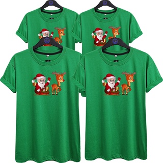 เสื้อยืดผ้าฝ้าย เสื้อยืดคริสต์มาสPRIA Christmas T-Shirt / Ride SANTA B / MERRY CHRISTMAS TSHIRT / Crystent ROHANI T-Shir