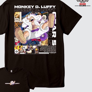 เสื้อยืดราคาถูกสุดๆใหม่!!!  เสื้อยืด ลายการ์ตูนอนิเมะวันพีช MONKEY D LUFFY NIKA GEAR 5 FIFTH  Karimakeเสื้อยืดพิมพ์ลาย