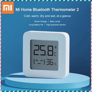 Xiaomi Mijia เครื่องวัดอุณหภูมิความชื้นไฟฟ้า บลูทูธ 2 ไร้สาย อัจฉริยะ ดิจิทัล ไฮโกรมิเตอร์ เทอร์โมมิเตอร์ เซ็นเซอร์ความชื้น สมาร์ทโฮม