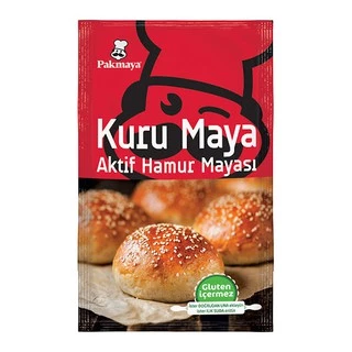 (พร้อมส่ง)ยีสต์แห้งทำขนมปัง นำเข้าจากตุรกี Active Dry Yeast แบรนด์ Kuru Maya Aktif Hamur Mayası Exp 09 2027 ขนาด100 กรัม