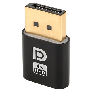 R* ปลั๊กดัมมี่ พอร์ตจอแสดงผล DP 4K Headless Ghost Emulator Connector EDID สําหรับ PC