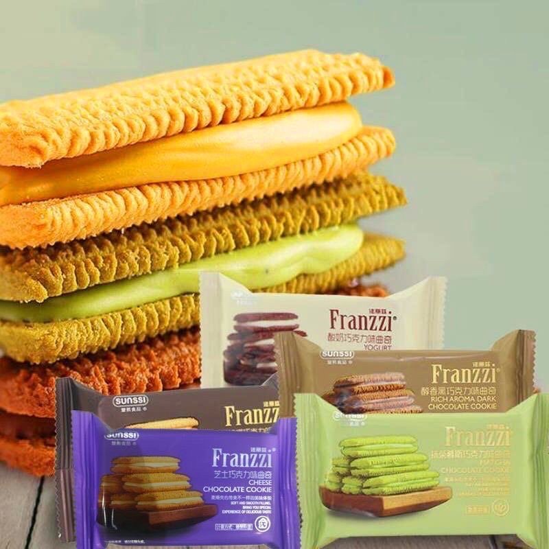พร้อมส่ง ‼️‼️ Franzzi คุกกี้ชอคโกแลต ชีส โยเกิร์ต ชาเขียว บิสกิตฟรานซี่ นำเข้าจากต่างประเทศ