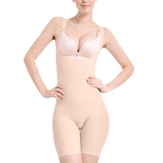 ชุดชั้นในกระชับสัดส่วน  Slimming Bodysuit  ขนาด (L-XL)  สำหรับเอว (32-36) นิ้ว สะโพก (41-44) นิ้ว - สีครีม