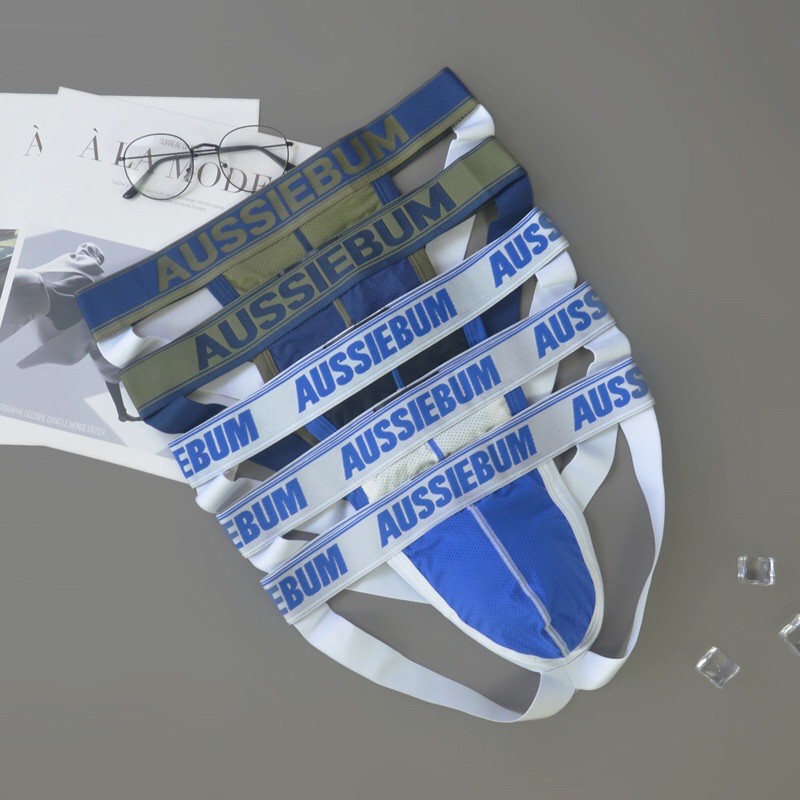 มาใหม่ กางเกงในชายSexy Aussiebum Jockstrap ผ้าตาข่าย