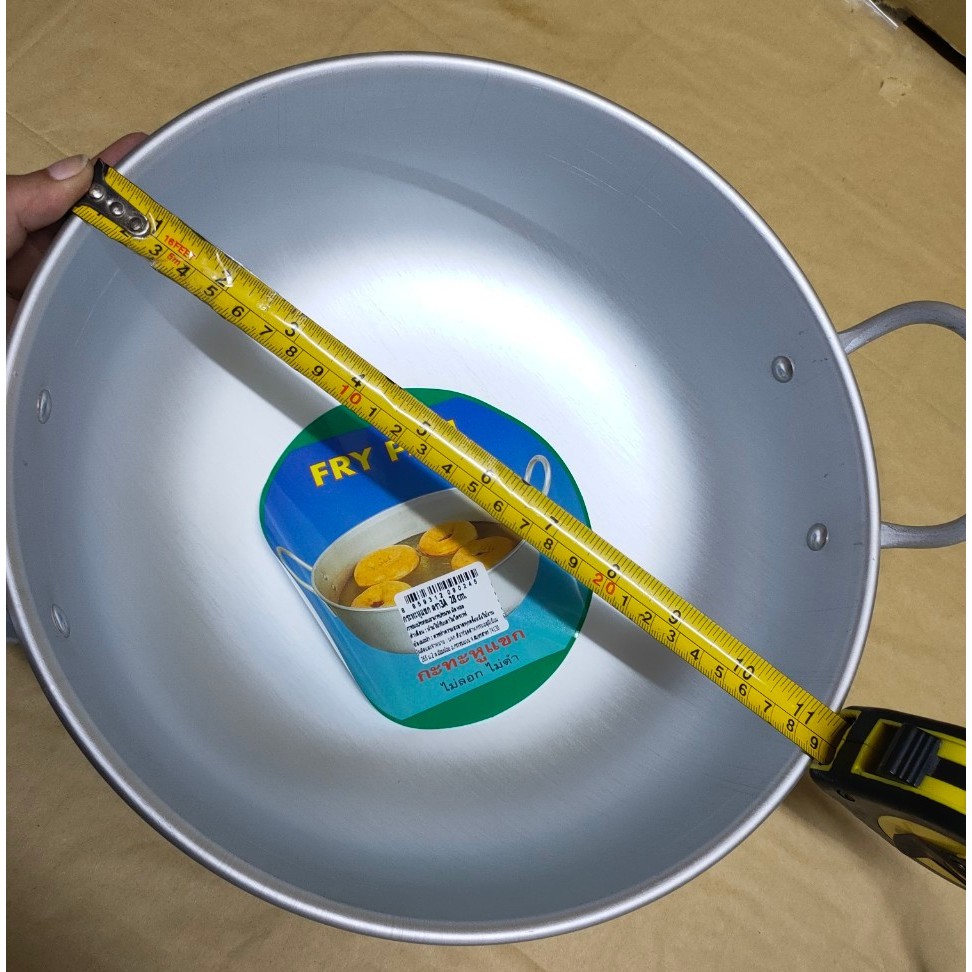 กระทะ กระทะแขก 2 หู อย่างหนา ตรา 3A ขนาด 28 CM. กระทะโดนัท กระทะหูแขก กระทะทอด อลูมิเนียม 2 หู (1 ชิ้น) - รูปที่ 5