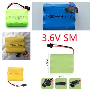 แบตเตอรี ถ่านชาร์จแบตเตอรี่รถบังคับ3.6V  SM