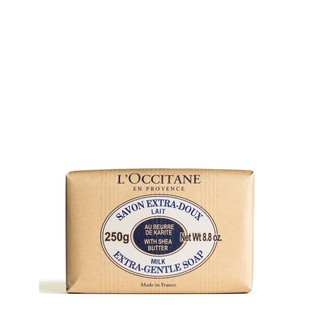 L’OCCITANE en Provence สบู่อาบน้ำ Shea Butter Extra Gentle Soap Milk 250 g. ผลิตภัณฑ์ดูแลผิวกาย ผลิตภัณฑ์ดูแลผิวกาย เส้น