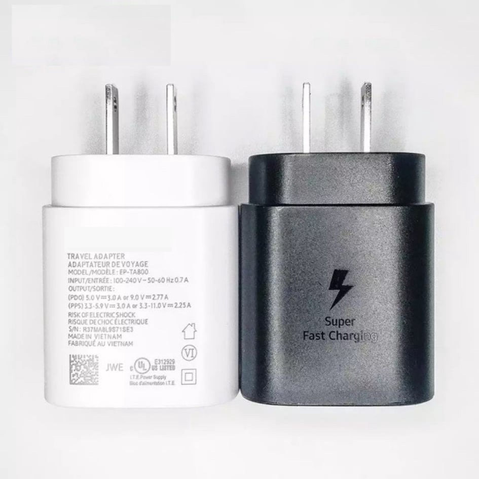 หัวชาร์จซัมซุง 25w Type-C Super Fast Charge แท้ % หัวชาร์จsamsung หัวชาร์จซัมซุง Super Fast Charging adapter samsung