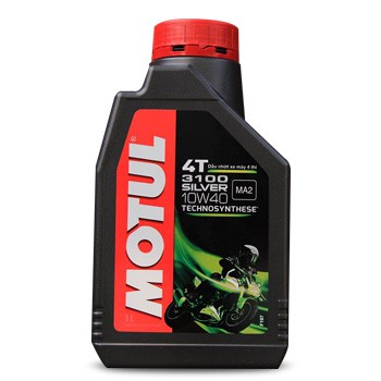 น้ํามันเครื่องมอเตอร์ไซค์ Motul 3100 สีเงิน 1L